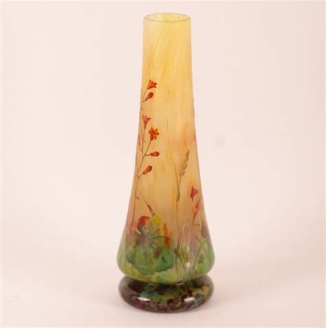 Vase with polychrome multilayer decoration,