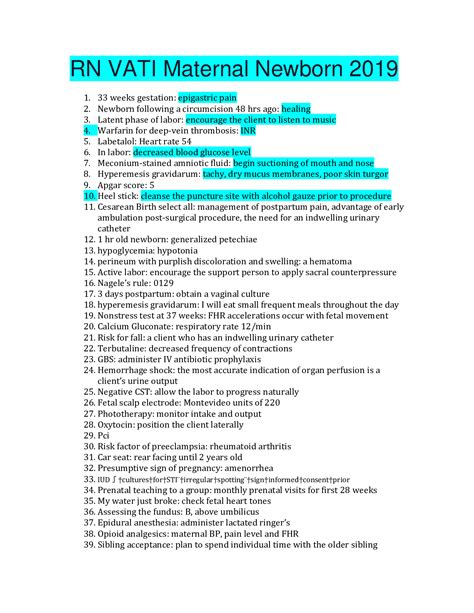 VATI RN MATERNAL NEWBORN 2019 EXAM WITH CORRECT DETAILED ANSWERS AND RATIONALE| A+ Grade A charge nurse is teaching a newly licensed nurse about substance use disorders during pregnancy. Which of the following statements by the newly licensed nurse indicates an understanding of the teaching?