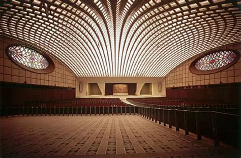 Vatican snake auditorium. In 1971, while the world sleeps, the Vatican erected in Italy a heavily reinforced edifice.More puzzling is that the building, both the interior and exterior design,has every resemblance to the features of the head of a serpent.Q 1: Why would the ... 