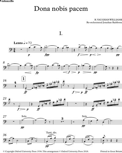 Vaughan williams' dona nobis pacem program notes