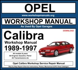 Vauxhall opel calibra shop manual 1989 1997. - Advanced practice nursing fifth edition core concepts for professional role.