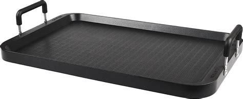 The Vayepro Stove Top Flat Griddle is a great option for those who want a versatile and easy-to-use griddle. The non-stick coating ensures that your food won’t stick to the surface, making it easy to clean up after cooking. The 2 burner griddle design allows for efficient cooking of multiple dishes at once, saving you time and effort in the .... 