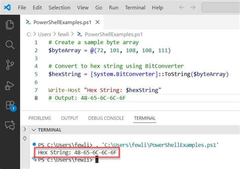 Vb net byte array to hex string.  You should do the following if you wan...