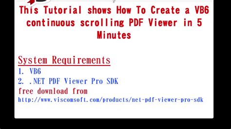Vb6 pdf viewer.  No more problems of versioning of OCX/DLL,Acrobat or libraries! Th...