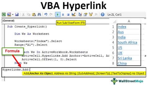 Vba code for hyperlink in access.  I have put that link column in a Access ...