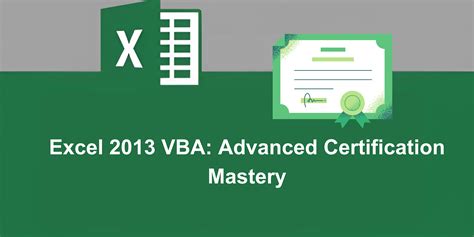 Vba excel certification.  In case you’re looking for advanced Excel training, please check out...