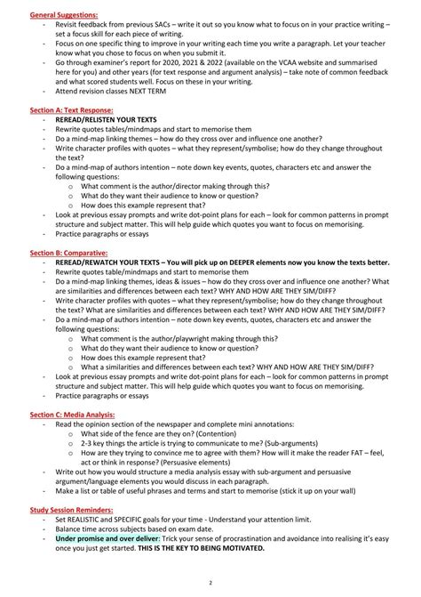 Vce Exam Notes