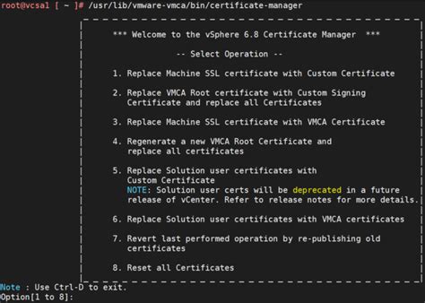 Vcenter Reset All Certificates