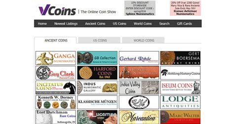 Ancient coins dealers online. . Vcoinscom