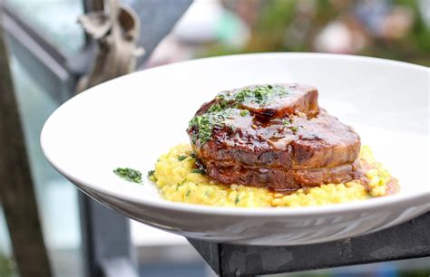 Veal shank. Let the veal shanks come to room temperature in the braising liquid. Remove the veal shanks and set aside. Strain the liquid through a fine-mesh sieve or chinois into a large saucepan. Bring to a ... 