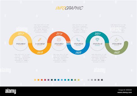 Vector Infographic timeline template Vector Graphics Creative Market