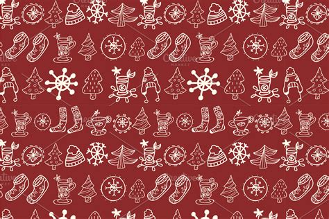 Vector cute winter patterns. CustomDesigned Graphic Patterns
