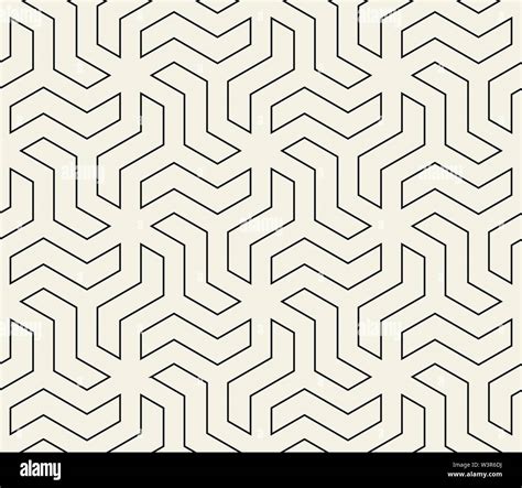 Vector seamless geometric pattern Simple abstract lines lattice