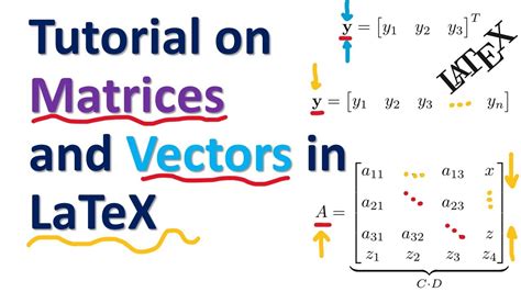 Vectors matrix latex.  Learn how to write and format vectors in LaTeX.  Another possibility wo...
