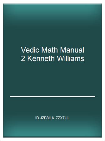 Vedic math manual 2 kenneth williams. - Genio y figura de ricardo palma..