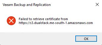 Veeam failed to retrieve certificate from. .  <a href=https://algaith.b2cdomain.in/...
