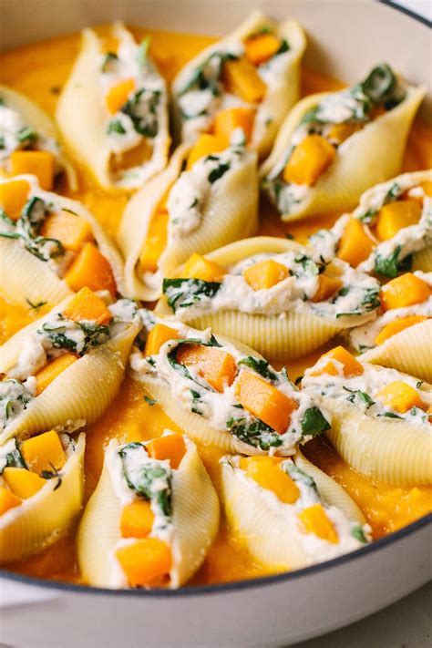 Vegan Butternut Squash Stuffed Shells