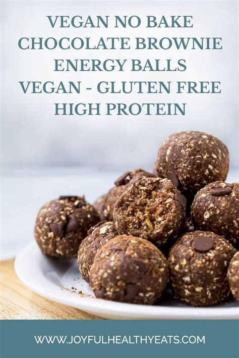 Vegan No Bake Chocolate Brownie Energy Balls