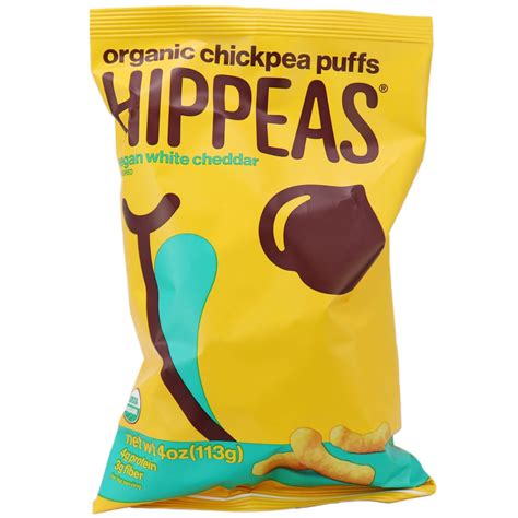 Vegan White Cheddar Organic Chickpea Puffs (28g) - FatSecret