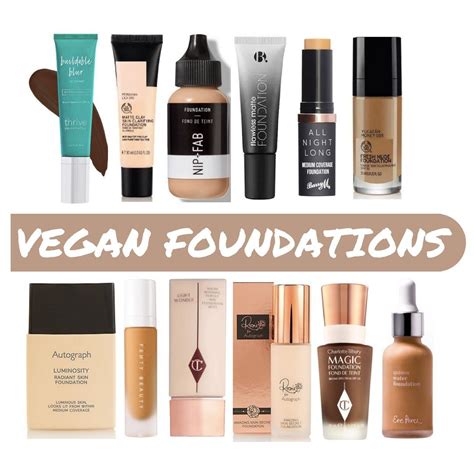 Vegan foundation. Light-coverage foundation provides a “your skin, but better” look with a sheer finish. Your skin tone and freckles will show through these types of formulas. Medium-coverage foundation provides more even-looking skin while letting some natural skin features peek through. Full-coverage foundation covers it all. 