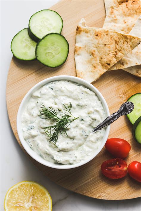 Vegan tzatziki. Easy Recipe. Simple Ingredients. Vegan. Gluten-Free. Done in 10 minutes. Great as a party appetizer with pita chips. Serve as a sauce on your favorite Mediterranean sandwiches like this Lavash Wrap or … 