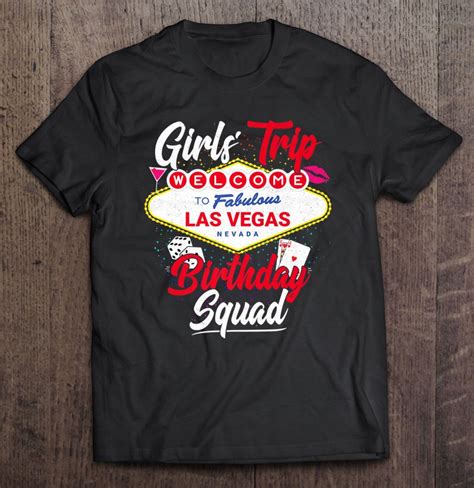 Vegas Birthday - Vegas 50th Birthday - Vegas Birthday Squad T-Shirt. $17.99 $ 17. 99. FREE delivery Sat, Aug 26 on $25 of items shipped by Amazon. Or fastest delivery Fri, Aug 25 +7 colors/patterns. Birthday squad store. Birthday squad Tank Top. 4.6 out of 5 stars 3. $19.99 $ 19. 99.. 