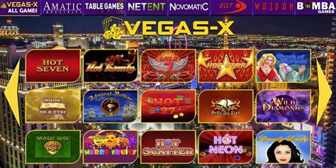 Vegas x 7. Vegas X is an online casino software provider that offers a complete set top quality casino style games and powerful management tools. Our solution allows business owners to create network of computers installed in sweepstakes cafe or internet shop where customers buy Internet access, then get credits to play casino style games and a chance to win cash prizes. 