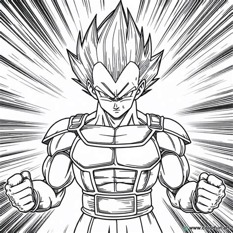 Vegeta Coloring Page