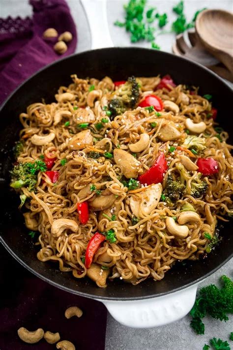 Vegetable and Chicken Chow Mein GF + Paleo + Low Carb Options