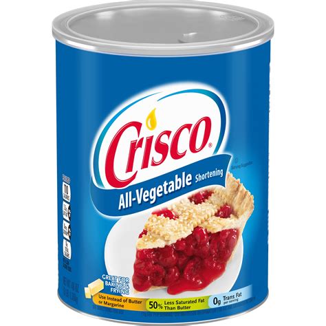 Vegetable shortening. Save when you order Crisco All-Vegetable Shortening and thousands of other foods from GIANT online. Fast delivery to your home or office. 