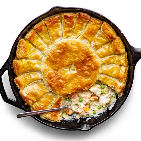Vegetarian chicken pot pie. The vegetarian meals are made with wholesome ingredients and no artificial flavors or preservatives and contain 25 grams of protein per pie. For microwave preparation, microwave this frozen pie for 8 to 9 1/2 minutes, let it stand for 5 minutes and check that food is cooked thoroughly before eating. 