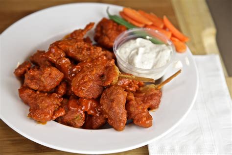 Vegetarian chicken wings. Following talks with PETA, Kellogg’s announced that its entire MorningStar Farms product line would be going vegan by the end of 2023. Some of its current tasty vegan chicken products include Buffalo Chik Patties , Buffalo Wings, Chik’n Nuggets, and BBQ Chik’n Nuggets. Most recently, the brand announced its new Plant-Based Chick’n Fries ... 