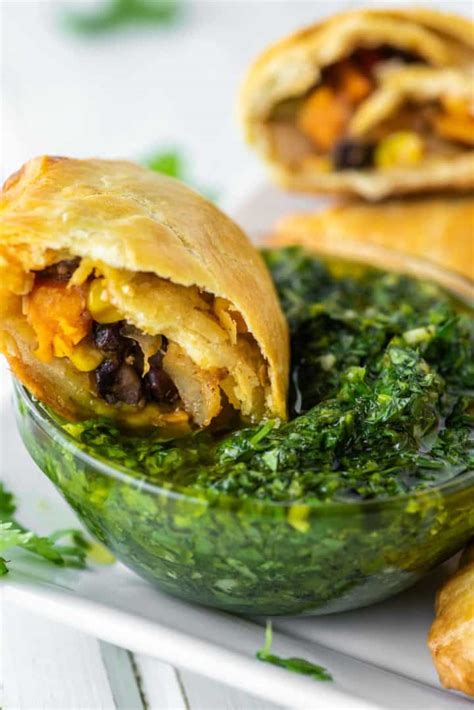 Vegetarian empanadas. Learn how to make baked vegetarian empanadas with a flaky pastry crust and a savory filling of black beans, corn, potatoes, and veggies. … 
