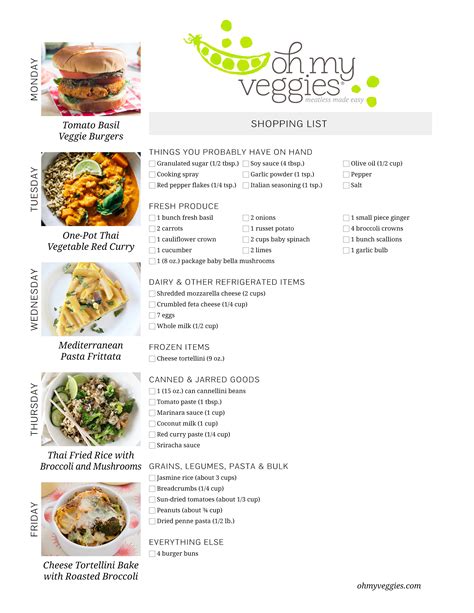 Vegetarian meal plans. In today’s fast-paced world, finding time to plan and prepare meals can be a challenge. However, with the right strategies and a little bit of organization, it’s possible to create... 