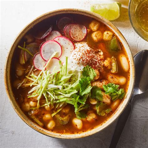 Vegetarian pozole. Roast the tomatillos, jalapenos, garlic, onion, poblano peppers on a comal or under the broiler. Keep an eye on the garlic so it doesn’t burn. Toast the pepitas or pumpkin seeds on a dry pan without … 