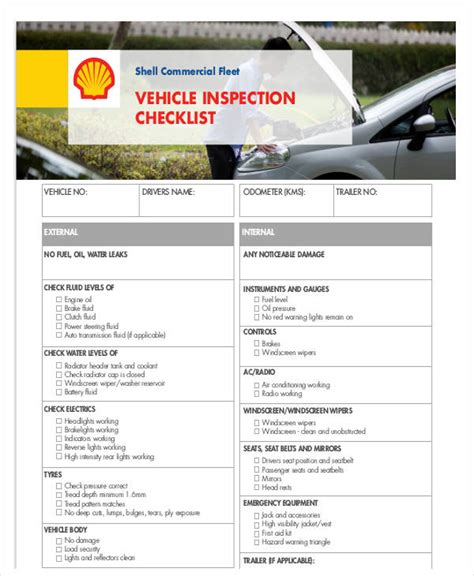 Vehicle Checklist 19+ Examples, Format, Pdf Examples