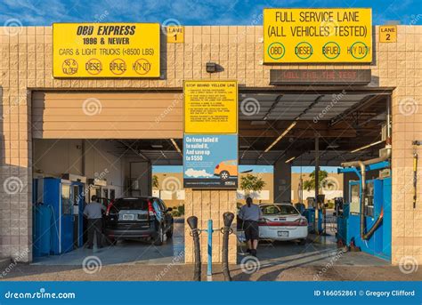 Vehicle Emissions Testing Station Editorial Photo Image of change