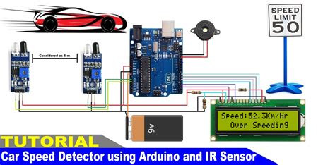 Vehicle Speed Detection using Arduino and IR Sensors