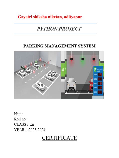Vehicle parking management system project report pdf.  Vehicle parking management system...