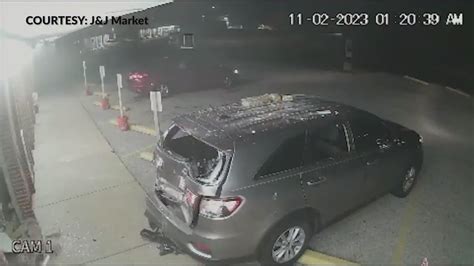 Vehicle slams into Florissant family-owned business, suspects not yet caught
