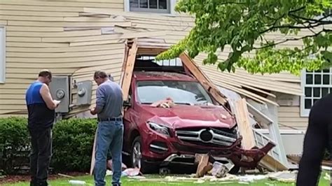 Vehicle smashes through single-family home in Chelmsford