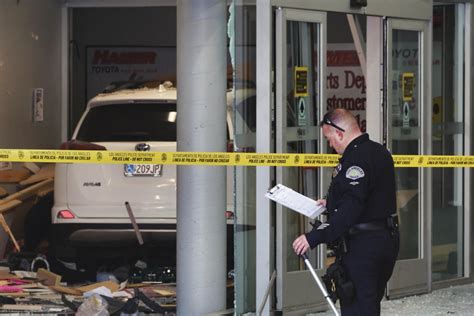 Vehicle strikes 3, fatally injuring 1 in service area of Los Angeles car dealership, official says