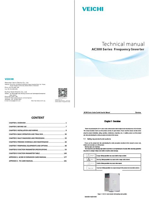 Veichi inverter manual pdf.  It includes sections on safety cautions, technical...