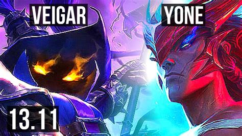 Veigar vs yone. Veigar middle has a 51.46% win rate in Emerald+ on Patch 14.4 coming in at rank 74 of 95 and graded C Tier on the LoL Tierlist. Veigar middle is a strong counter to Vladimir, Orianna & Corki while Veigar is countered most by Talon, Taliyah & Kassadin. The best Veigar players have a 54.86% win rate with an average rank of Diamond II on the ... 