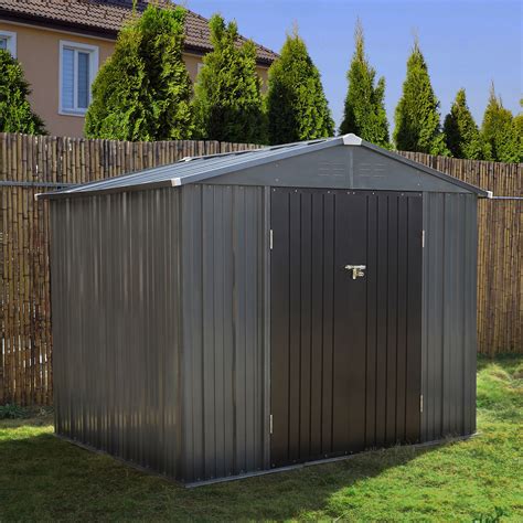 Veikous sheds. Newport 10 ft. x 12 ft. 2-Tone Eggshell and Coffee Galvanized Metal Shed with Sliding Lockable Doors The large 693 cu. ft. storage capacity of The large 693 cu. ft. storage capacity of the Arrow Newport 10 ft. x 12 ft. Metal Shed accommodates lots of lawn and garden tools and equipment, helping you safely store seasonal items when not in … 