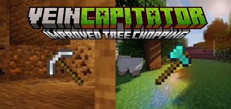 Vein Miner Treecapitator Addon For Minecraft Pe