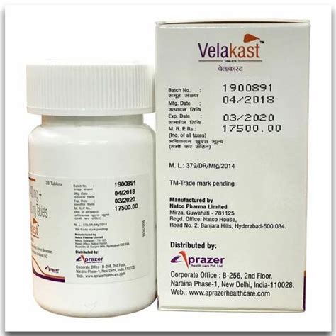 Velakast - Aprazer Healthcare Private Limited