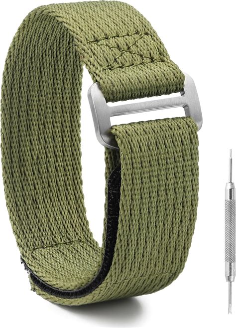 Velcro nylon watch strap.  1963 Watch Nylon Watch Band - Hook and Loop Fasteners Soft ...