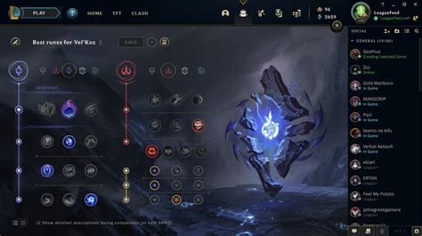 Gathering Storm isn't the most useful rune in ARAM since it slowly builds your power and the games aren't usually 40 minutes long. However, it is very strong on Vel'Koz because he needs every bit of AP that he could get. Vel'Koz's abilities scale exceptionally well with ability power, so any source is highly appreciated! Eyeball .... 