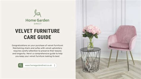 Velvet Furniture Care Guide